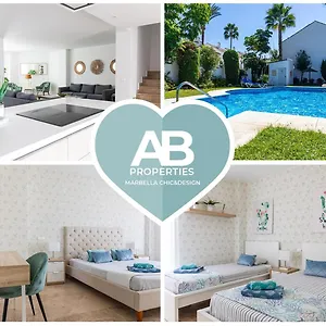  Сasa de vacaciones Covd 19 Free- Total Purified - Chic House - 3 Mm To Puerto Banús&beach - Golden Mile - Direct Access To Pool&tropical Garden